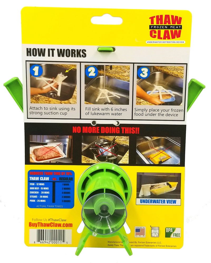 Thaw Claw Meat Defroster, a Kitchen Essential Tool for Quick and Easy Defrosting of Chicken, Beef, Pork and Fish, Kitchen Gadgets Accessories, Easy Storage, Fits All Sinks, Thaws in Minutes - Image 2